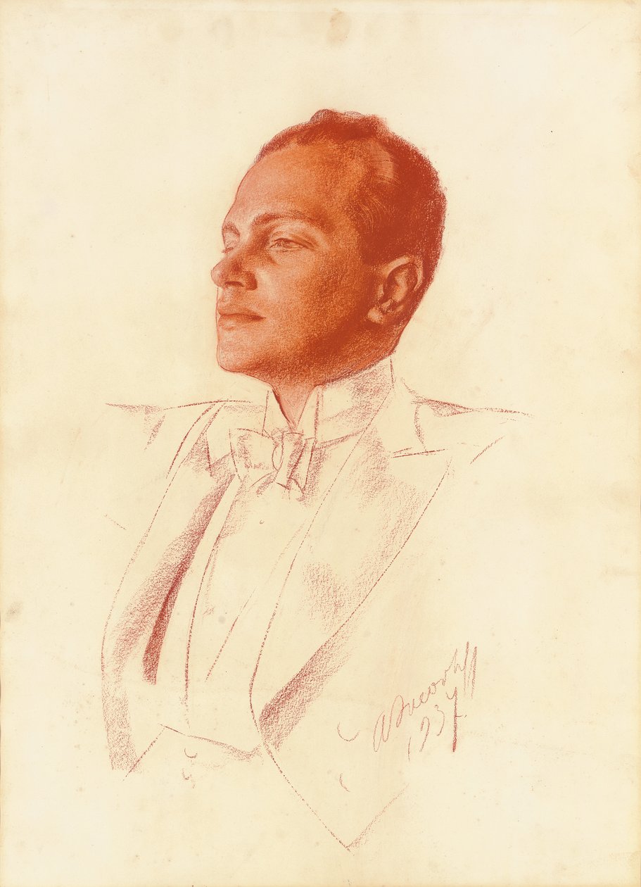 Portrét, 1937 od Alexander Yakovlev