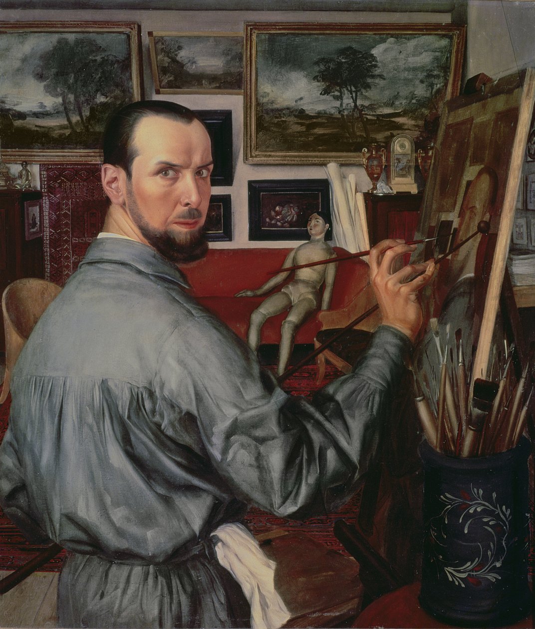 Autoportrét, 1917 od Alexander Yakovlev