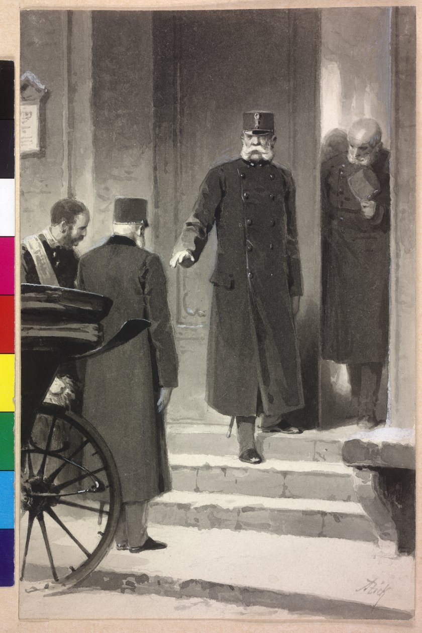 Rakouský císař František Josef I. od Alexander Zick