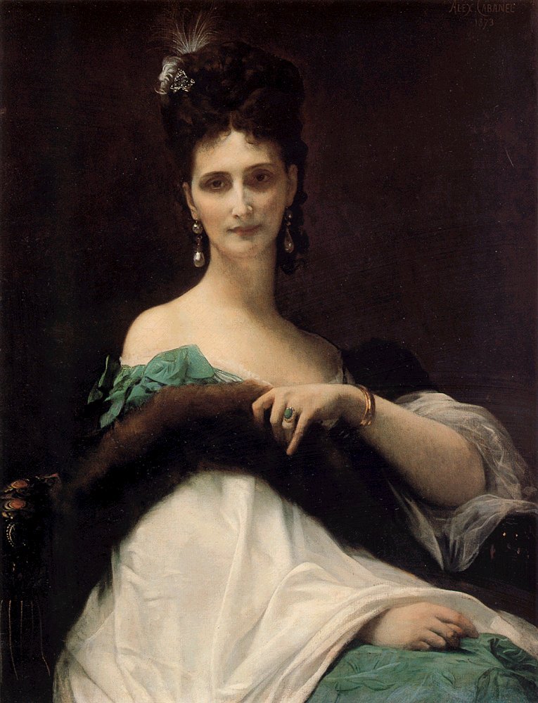 Hraběnka De Keller od Alexandre Cabanel