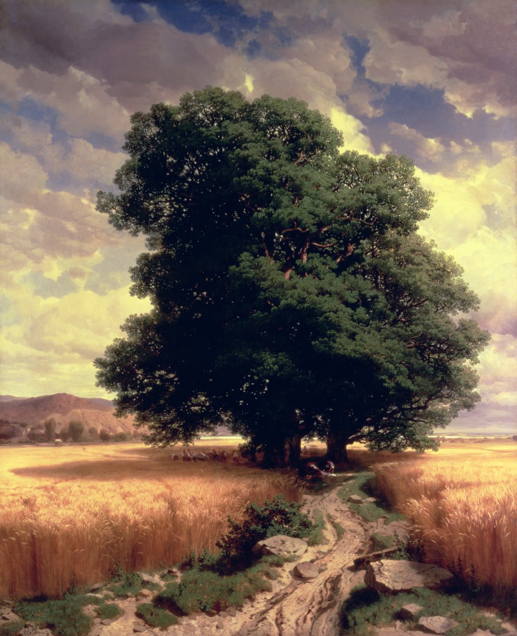 Krajina s duby, 1859 od Alexandre Calame