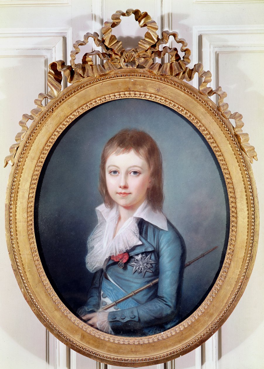 Medailon Portrét Ludvíka-Charlese (1785-95) francouzského krále Ludvíka XVII od Alexandre Kucharski
