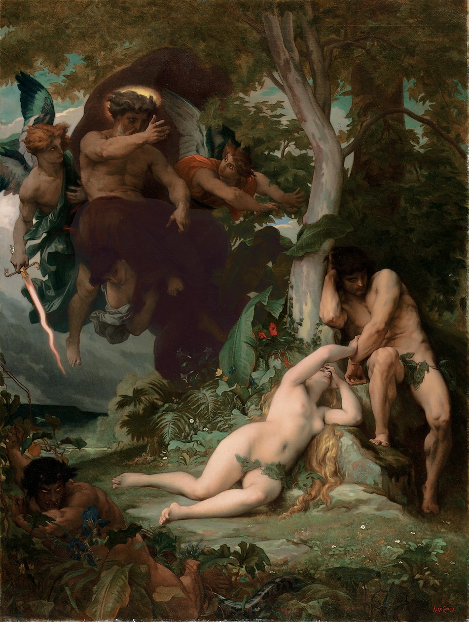 Ztracený ráj, 1867 od Alexandre Cabanel
