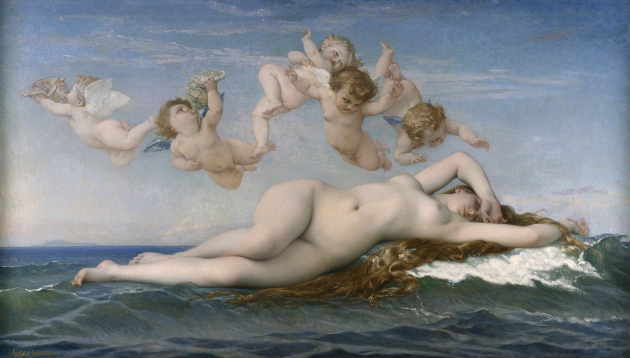 Zrození Venuše, 1863 od Alexandre Cabanel