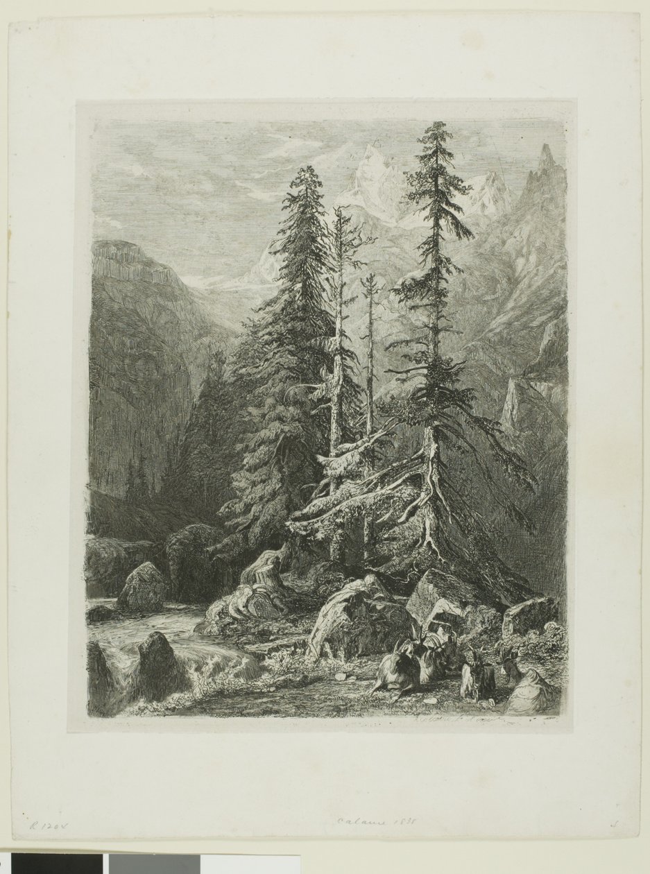 Alpská krajina od Alexandre Calame
