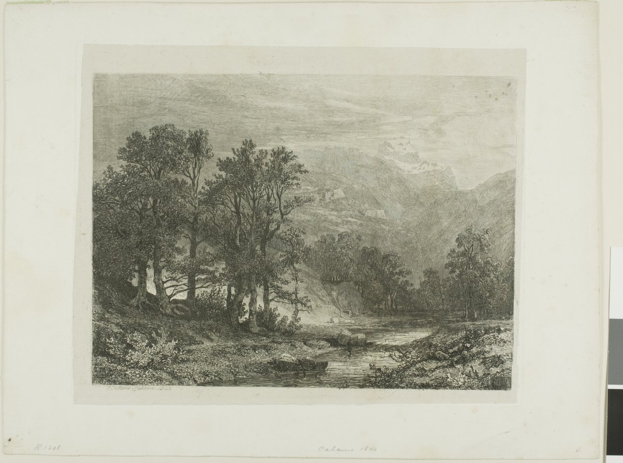 Alpská krajina od Alexandre Calame