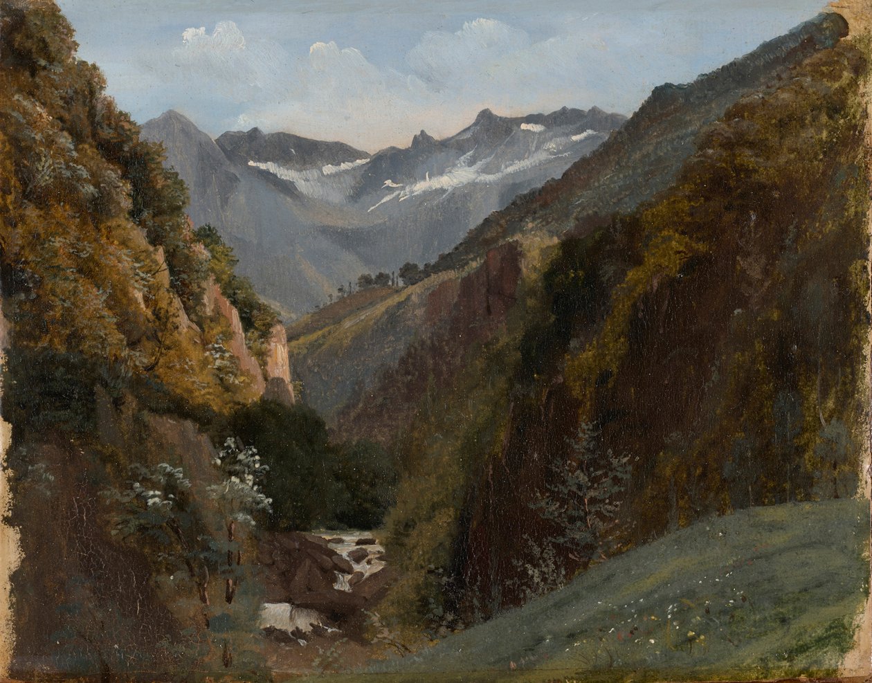Vysoké horské údolí v Bernských Alpách od Alexandre Calame