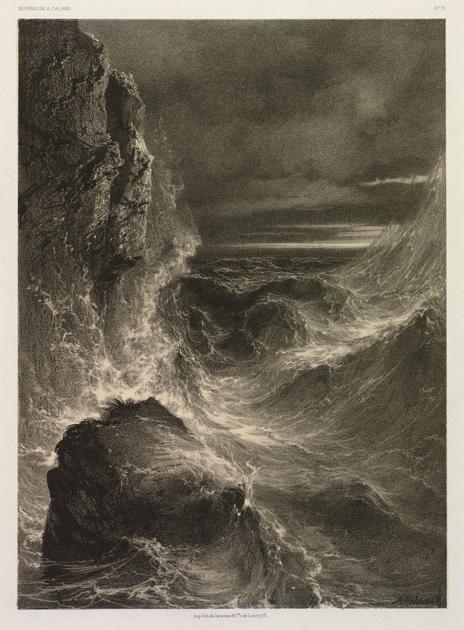 Moře, 1851. od Alexandre Calame