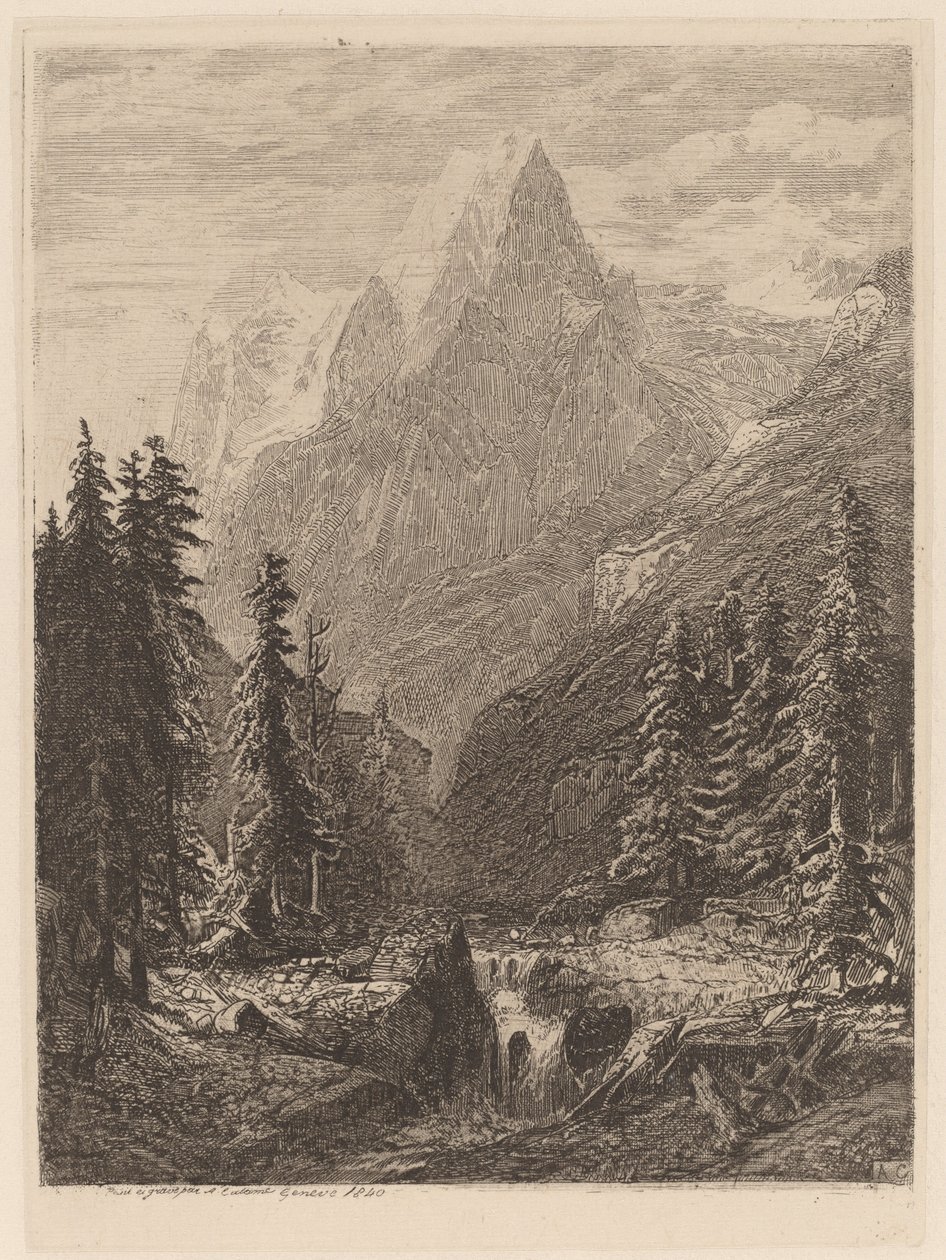 Horská louka od Alexandre Calame
