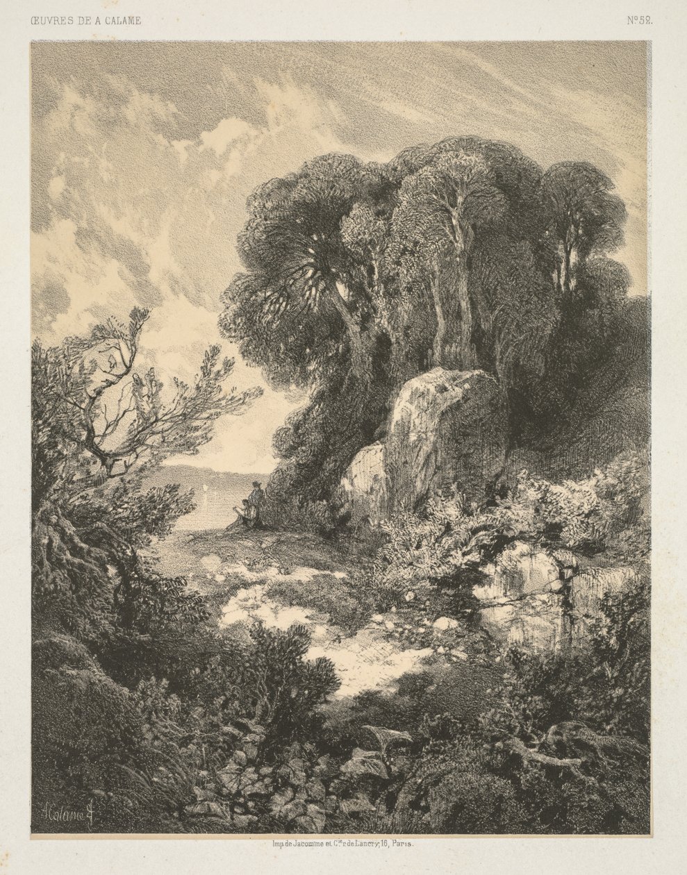 Oeuvres de A. Calame: č. 52. od Alexandre Calame