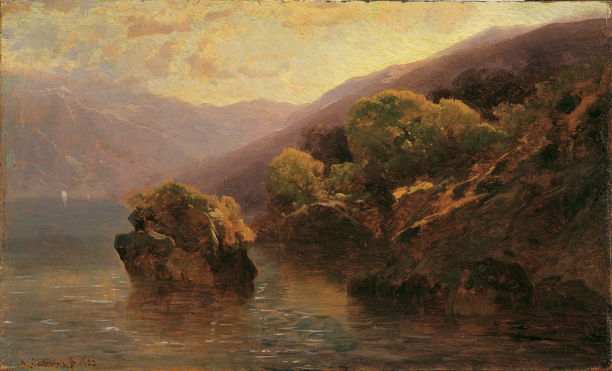 Hodně od Ženevského jezera od Alexandre Calame