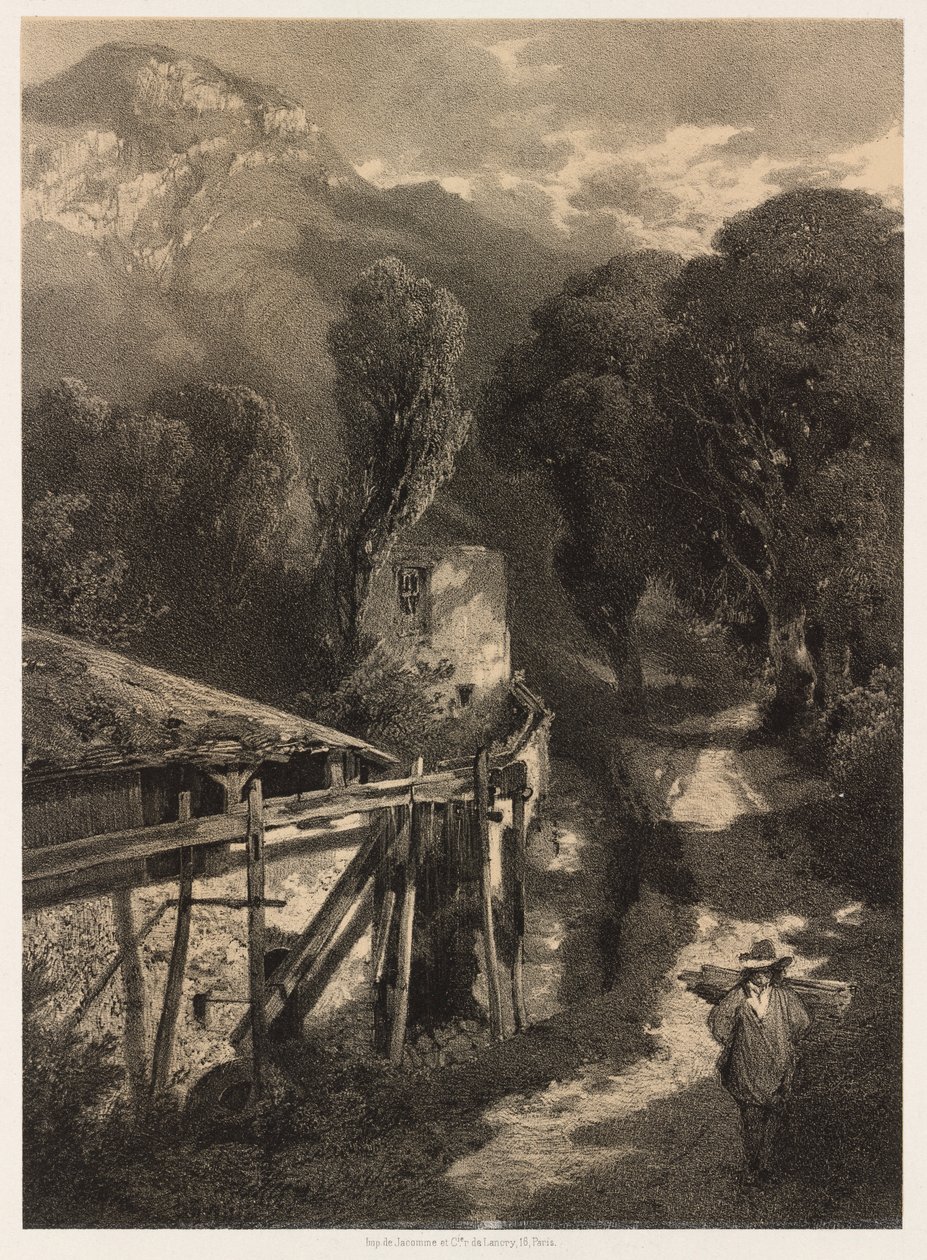 Simplon Road, Meillerie, Francie od Alexandre Calame