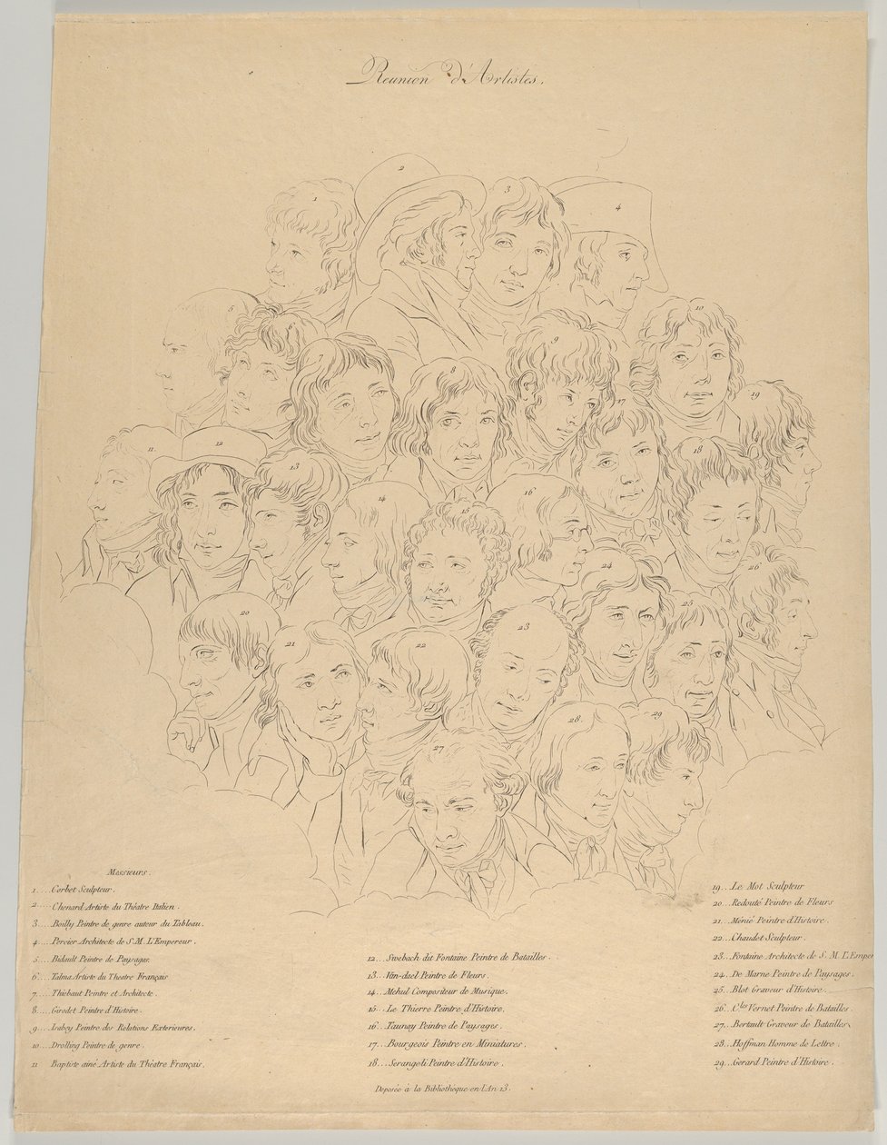 Shromáždění umělců, 1804. od Alexandre Clément