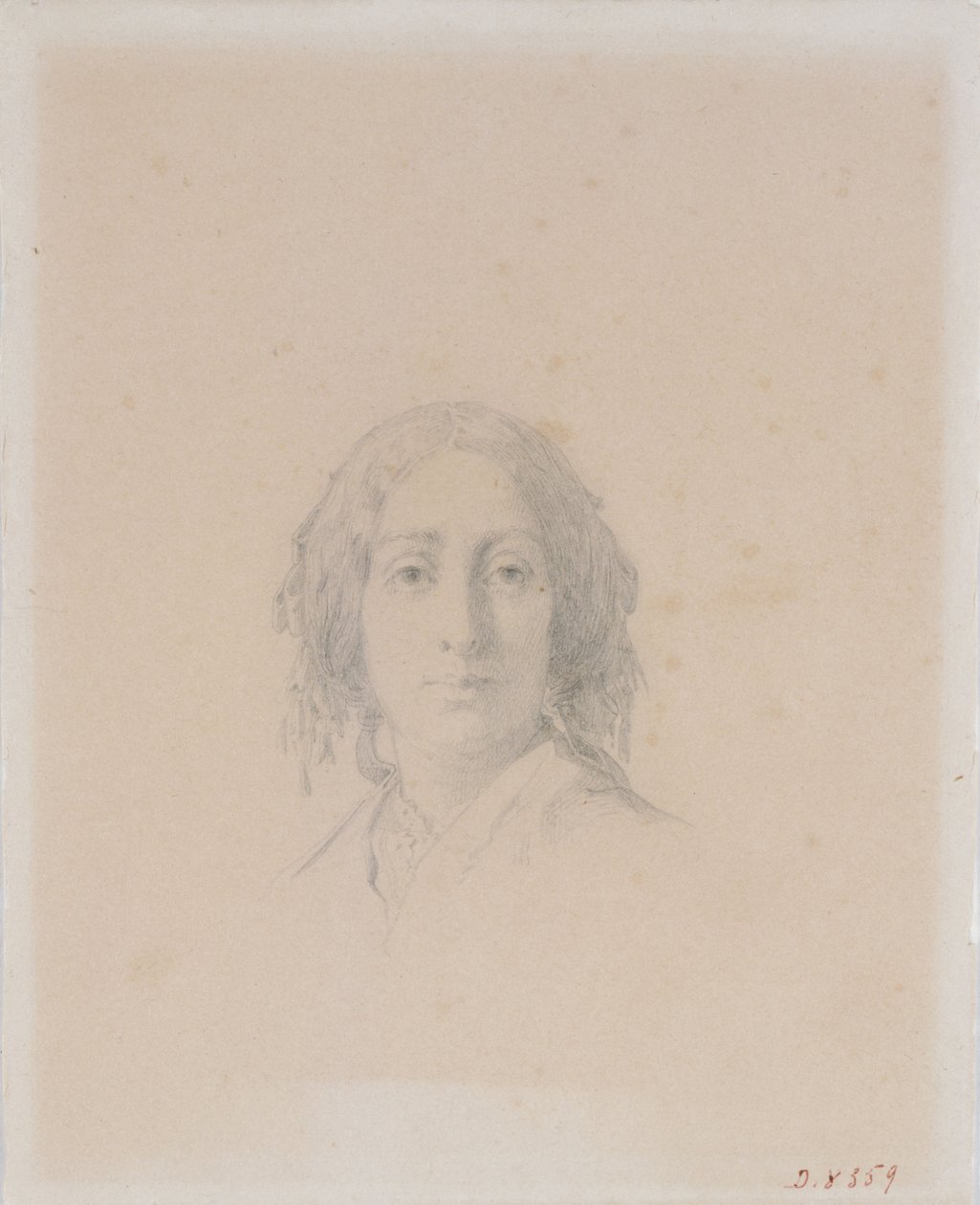 Portrét George Sandové. od Alexandre Damien Manceau