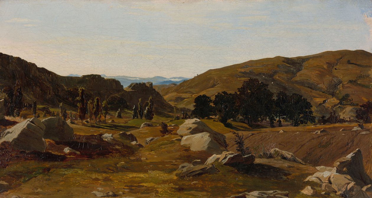 Krajina poblíž Chiusi, Toskánsko, 1841. od Alexandre Desgoffe