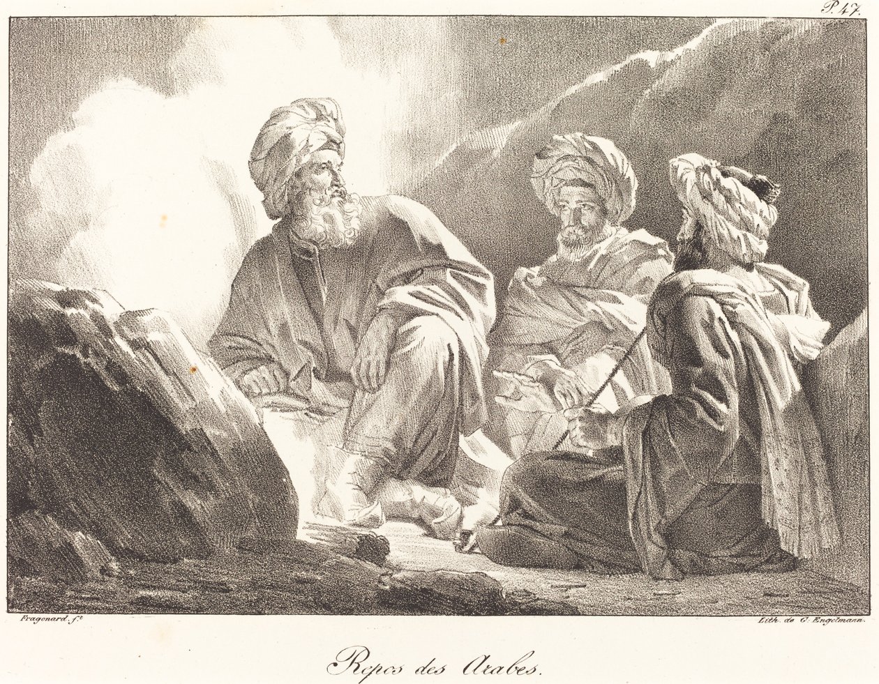 Zbytek Arabů od Alexandre Evariste Fragonard