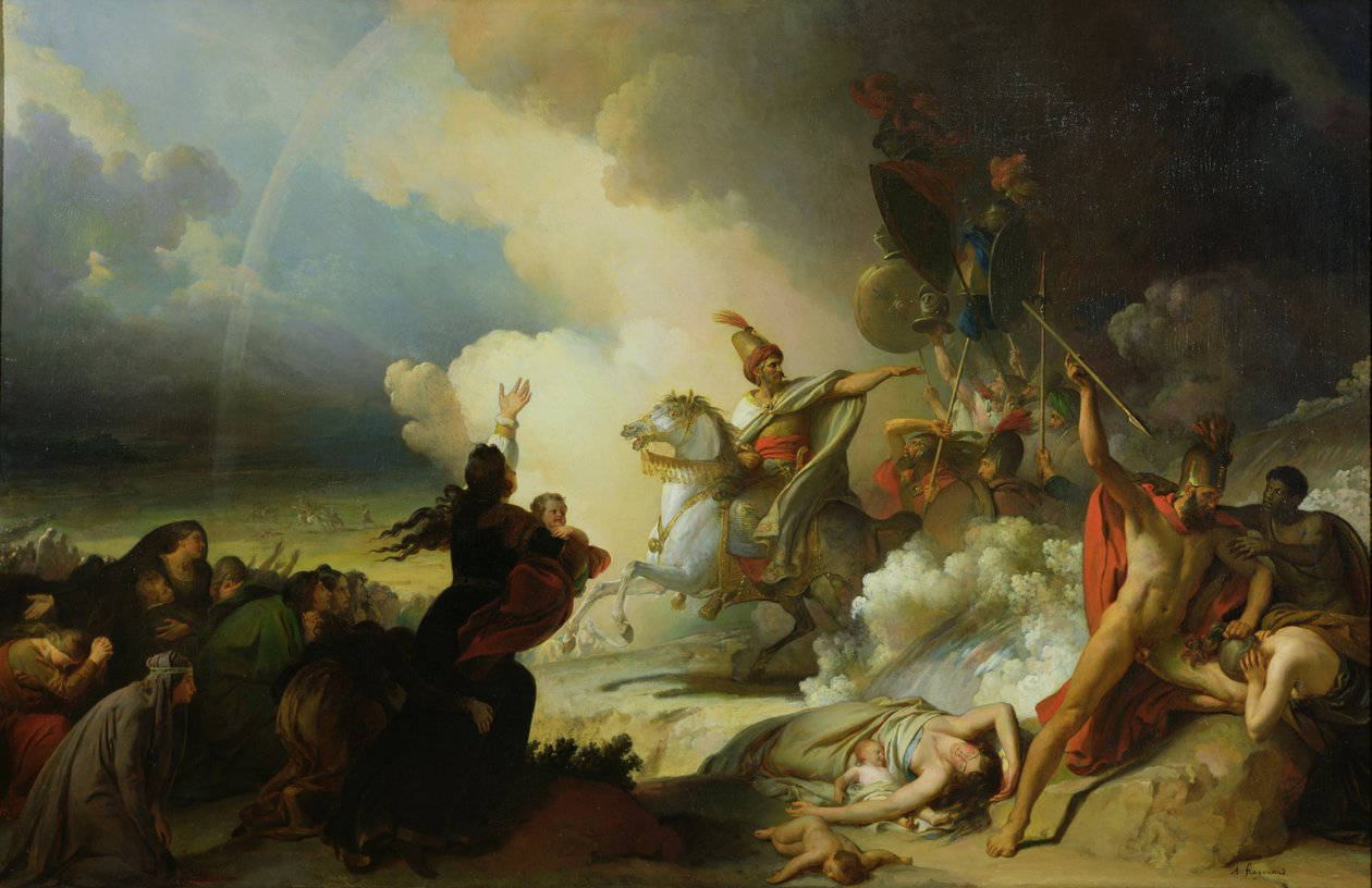 Saladin I. (1138-93) v Jeruzalémě, kolem 1830-50 od Alexandre Evariste Fragonard