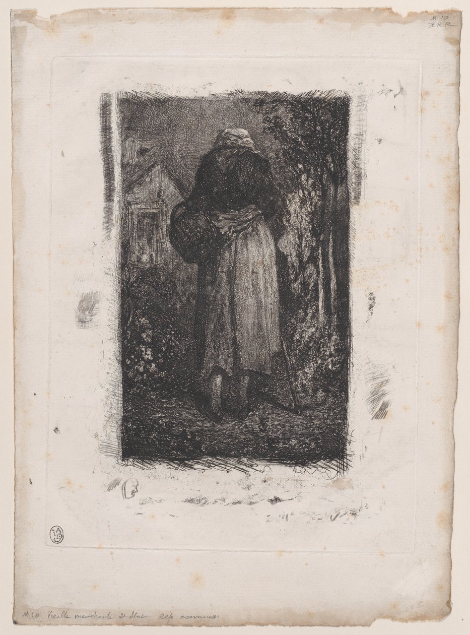 Stará žebračka, 1833-38. od Alexandre Gabriel Decamps