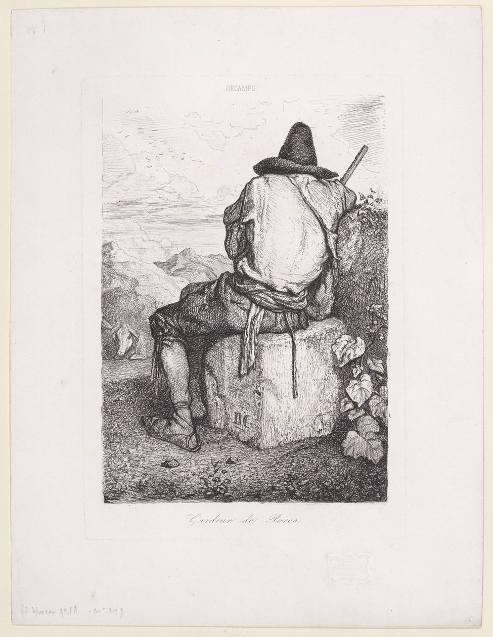 Chovatel prasat, 1843. od Alexandre Gabriel Decamps