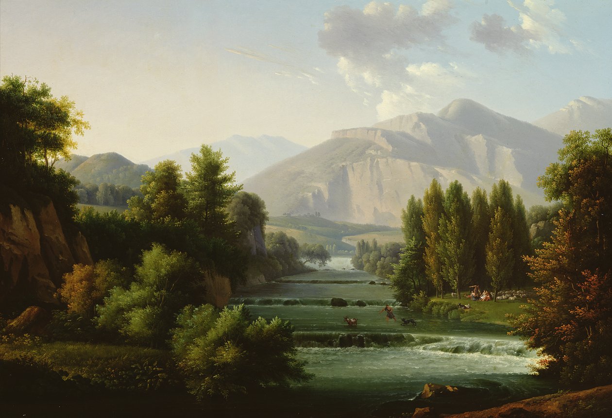 Hornatá krajina od Alexandre Hyacinthe Dunouy