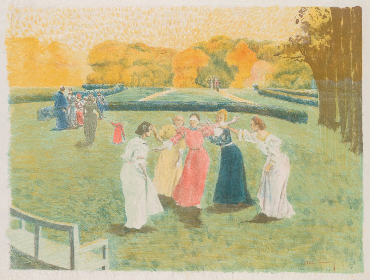 Le Colin-Maillard, 1897. od Alexandre Lunois
