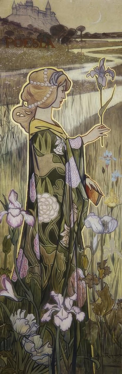 Poezie. Óleo. od Alexandre de Riquer