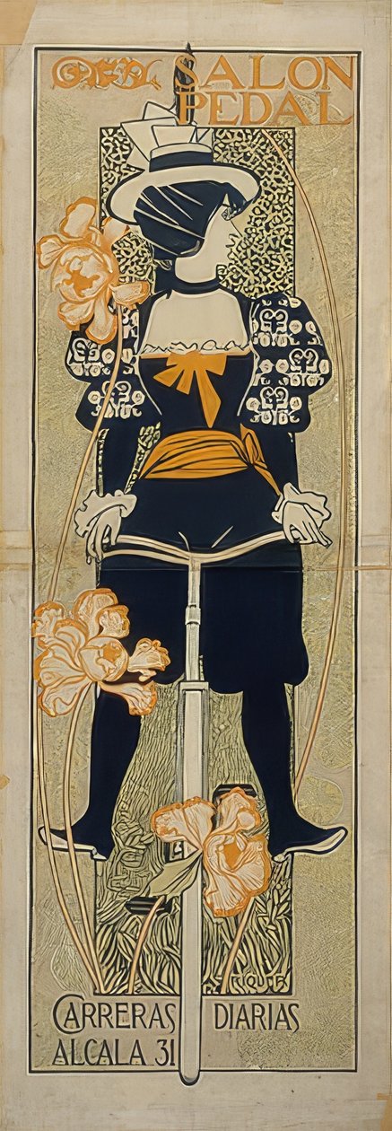 Pedálový salonek. 1897 od Alexandre de Riquer