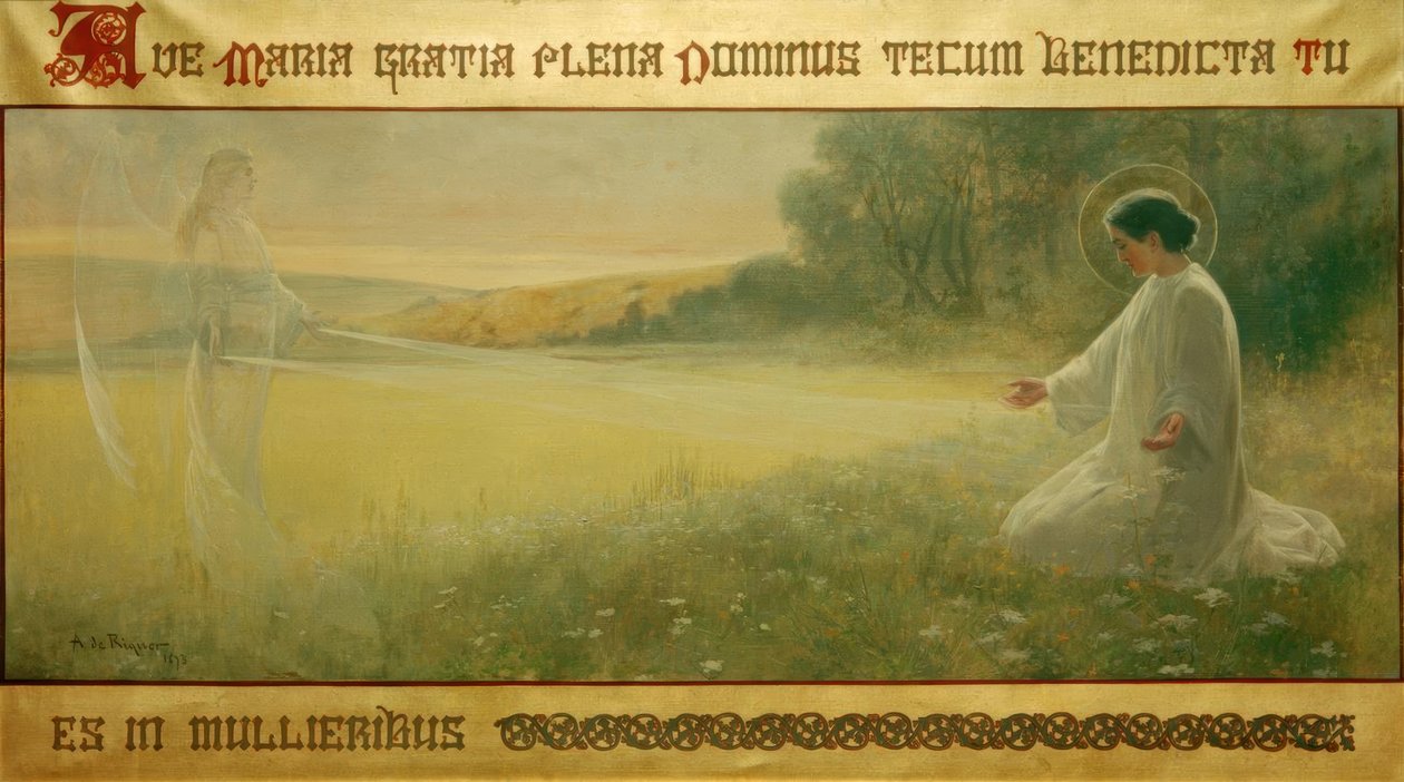 Zvěstování od Alexandre de Riquer i Inglada