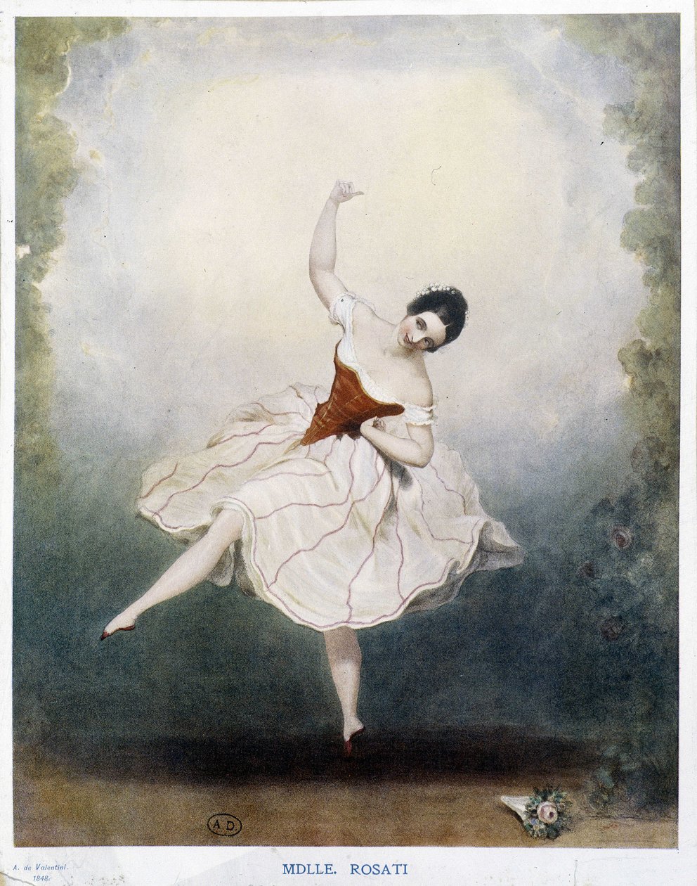 Klasický tanec: Miss Rosati v roce 1848 od Alexandre de Valentini