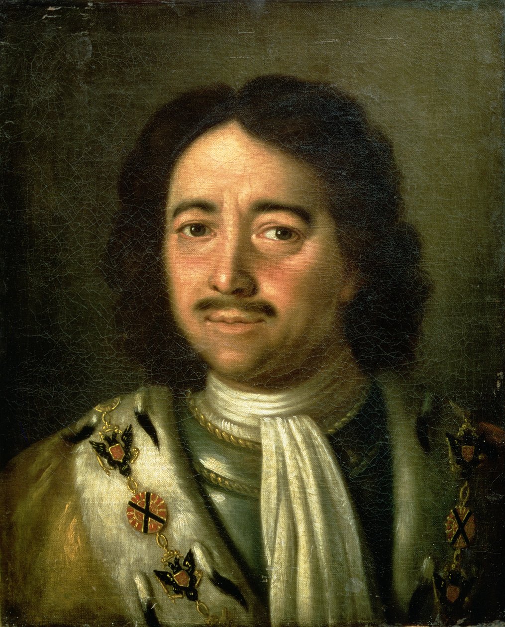 Portrét cara Petra I. Velikého (1672-1725) 1772 od Alexei Petrovich Antropov