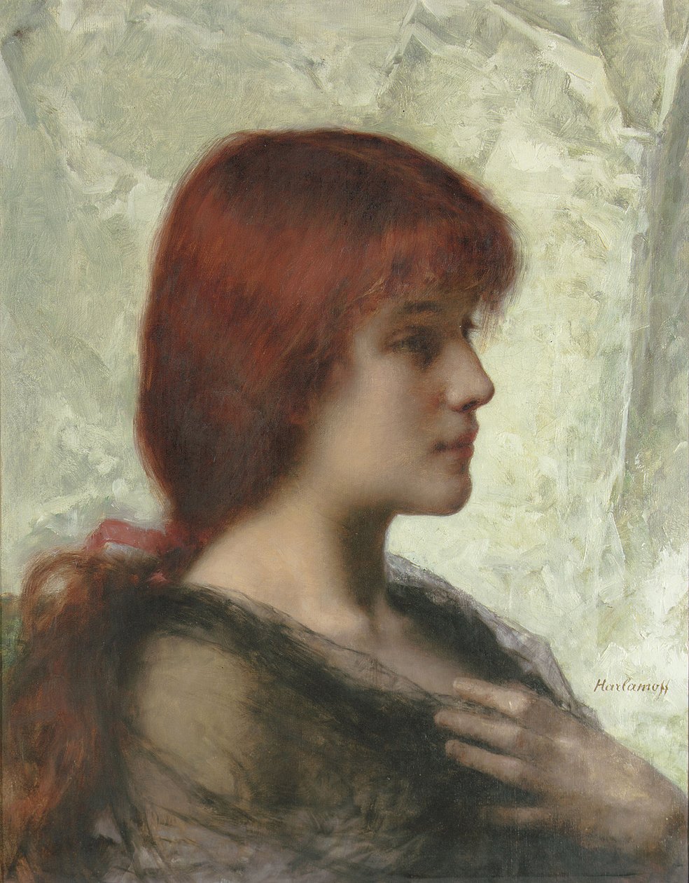 Kaštanová kráska od Alexei Alexevich Harlamoff