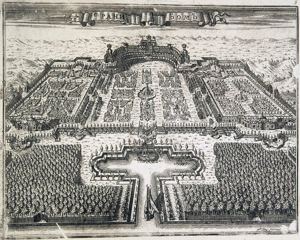 Oranienbaum, 1717. od Alexei Ivanovich Rostovtsev