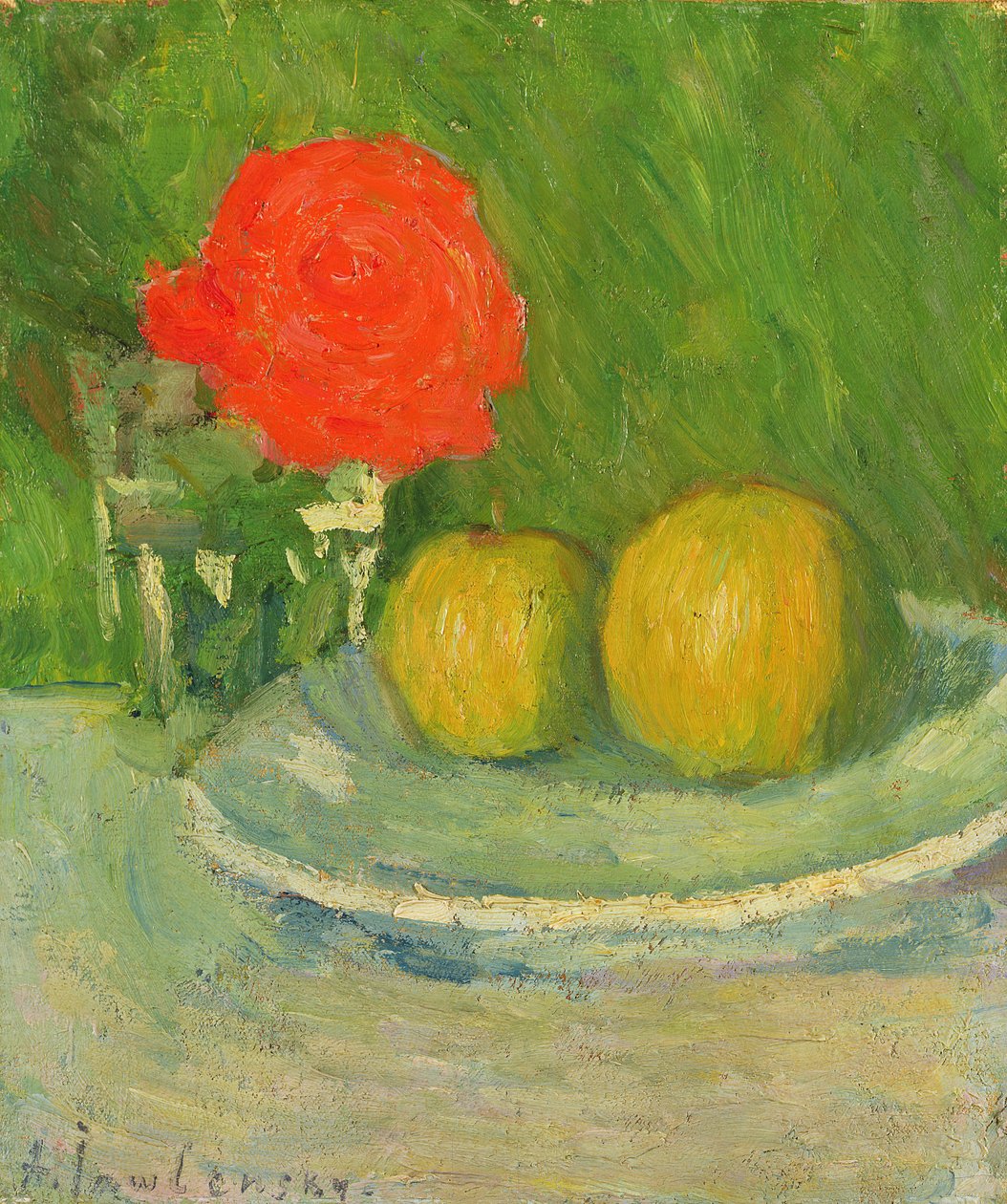 Jablka a růže, 1905 od Alexej von Jawlensky