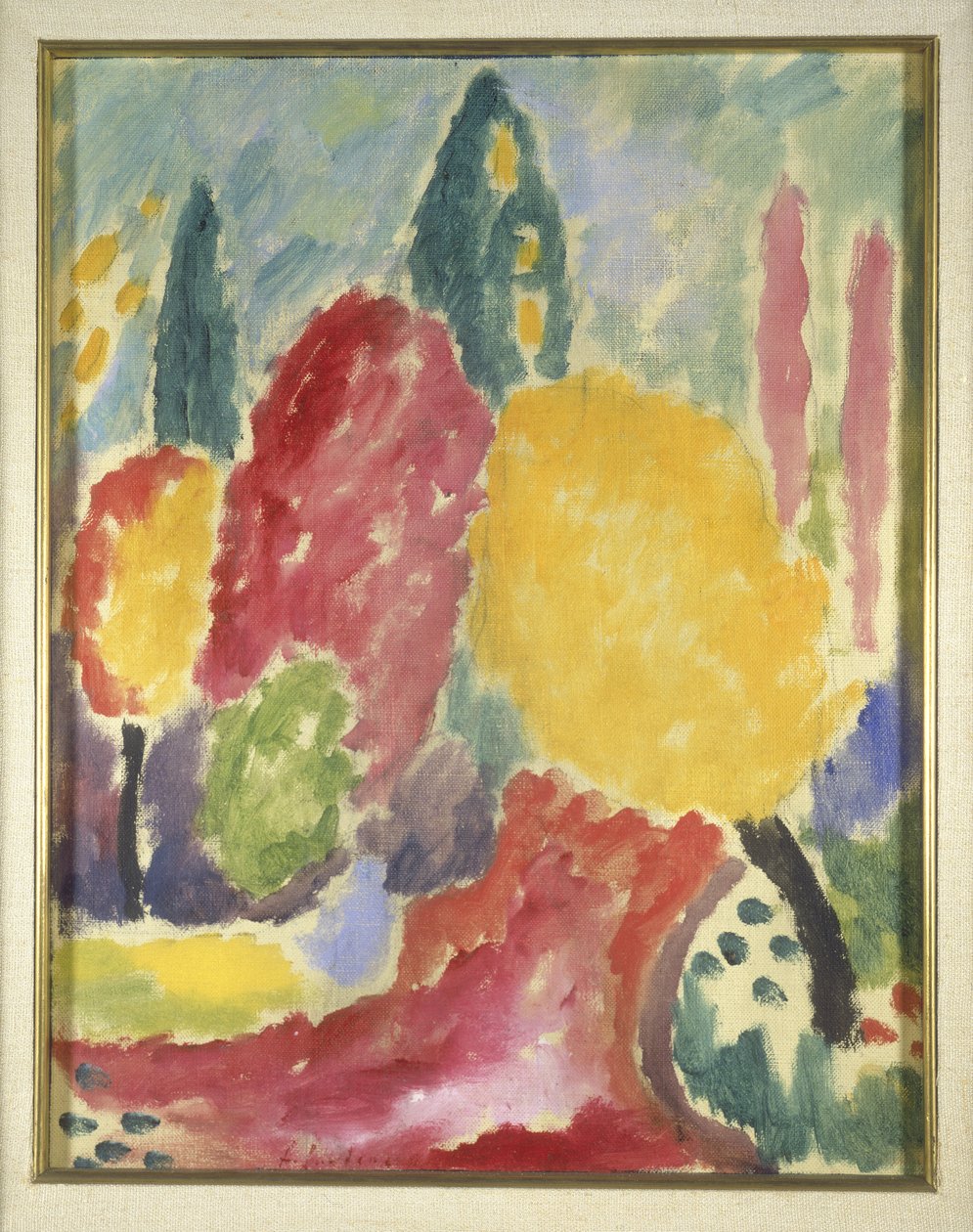 Velká variace: Podzim, 1915 (olej na plátně připevněno na palubě) od Alexej von Jawlensky