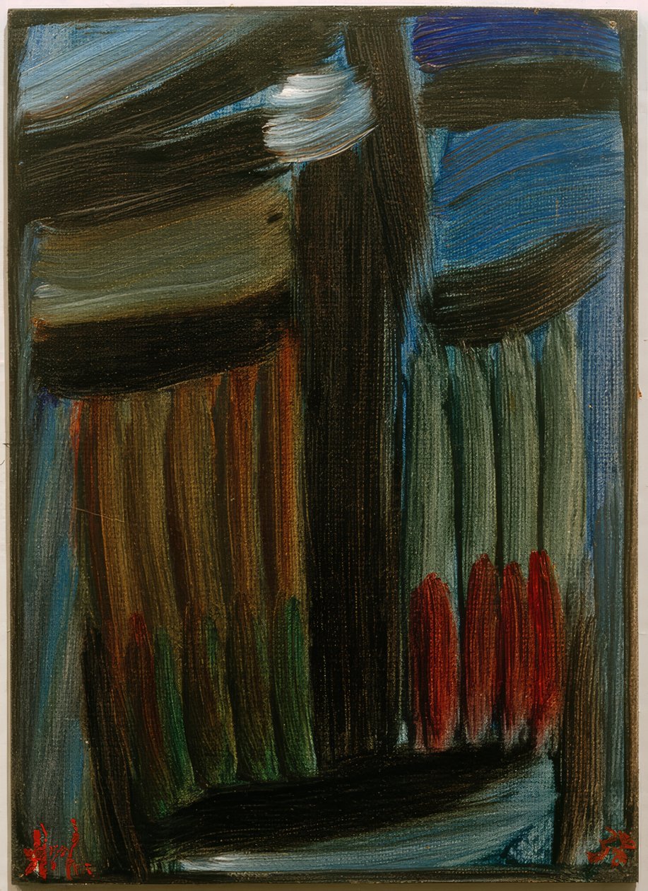 Meditace: osamělý v modré noci od Alexej von Jawlensky