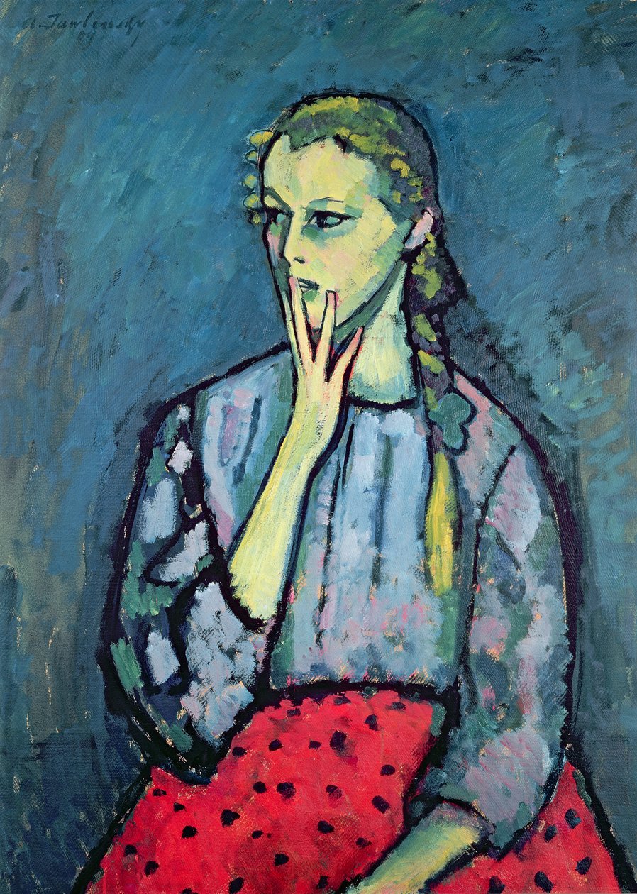 Portrét mladé dívky od Alexej von Jawlensky