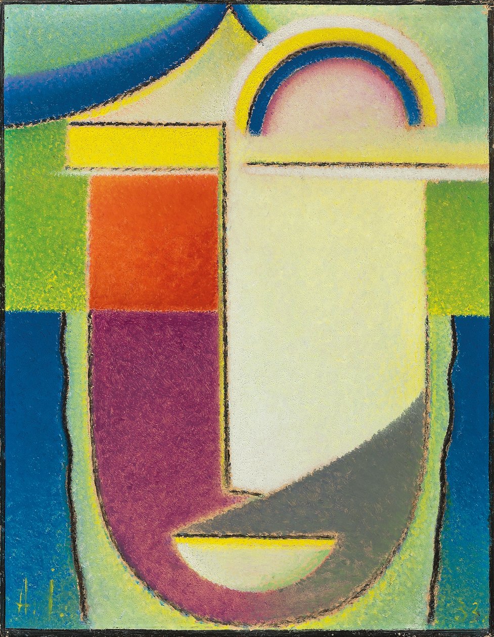 Abstraktní hlava: Velikonoce, 1933 od Alexej von Jawlensky