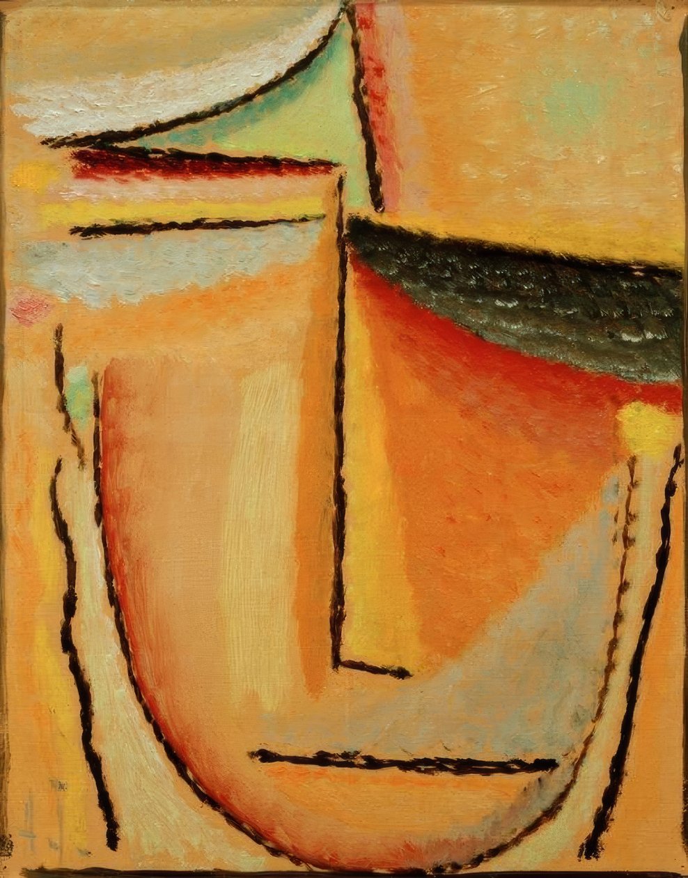 Abstraktní hlava od Alexej von Jawlensky