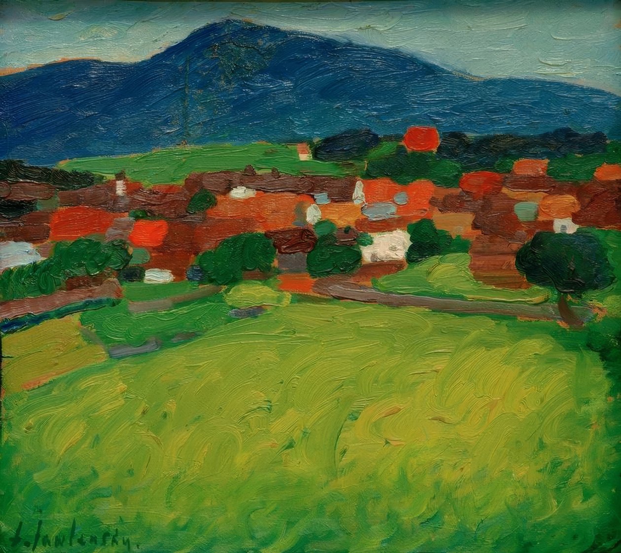 vesnice Murnau od Alexej von Jawlensky