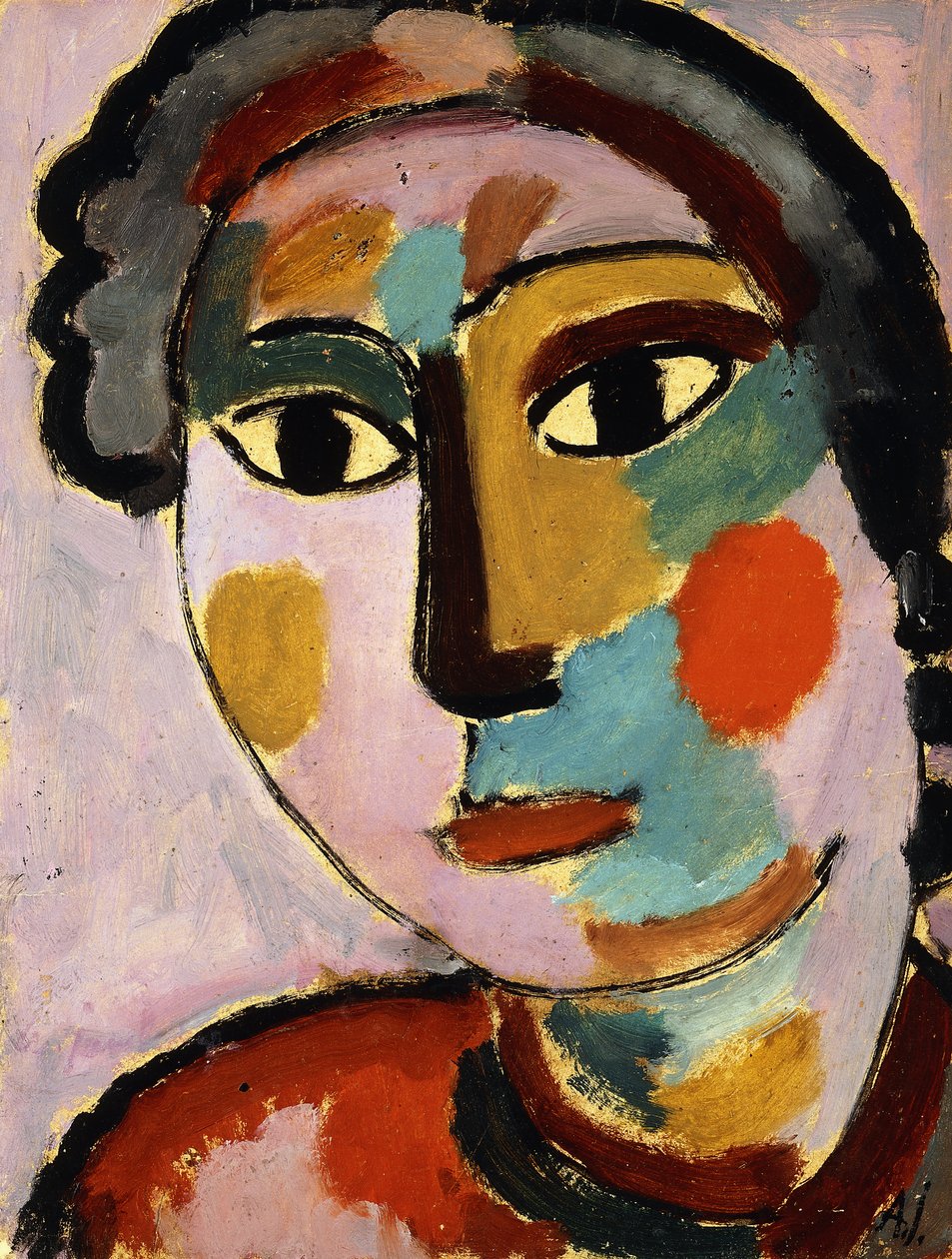 hlavy; Hlava, kolem roku 1916 od Alexej von Jawlensky