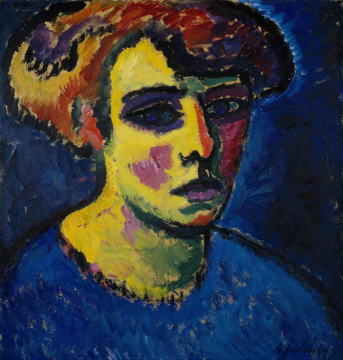 Hlava ženy, 1911 od Alexej von Jawlensky