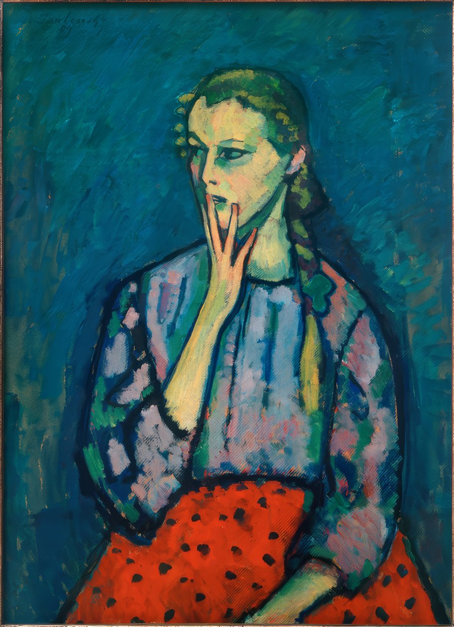 Portrét dívky, 1909 od Alexej von Jawlensky