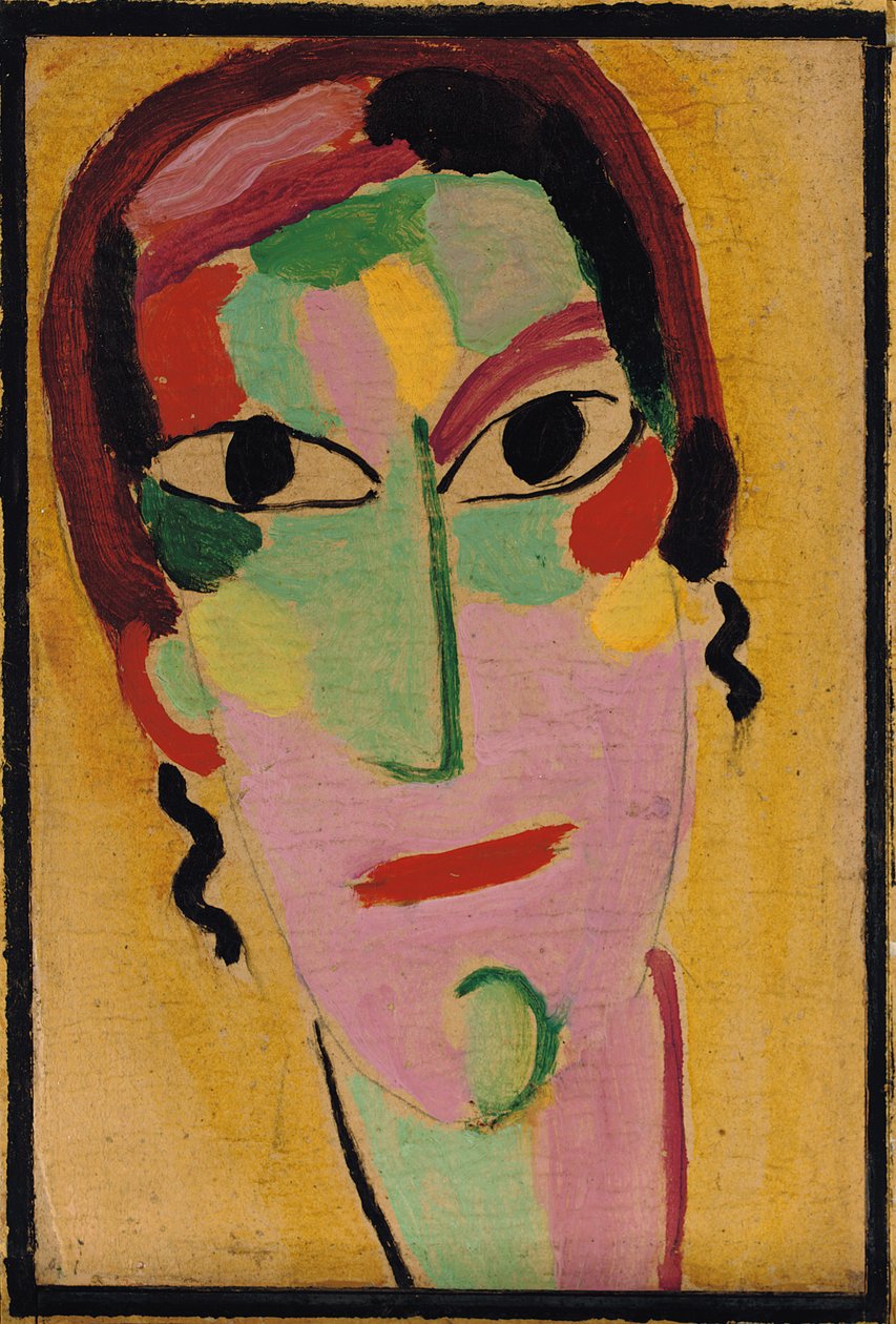 Mystical Head: Completely Awake, c. 1917 od Alexej von Jawlensky