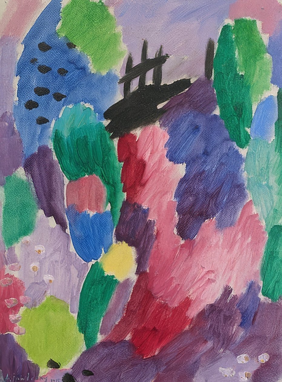 Roter Road, St. Prex. 1915 od Alexej von Jawlensky