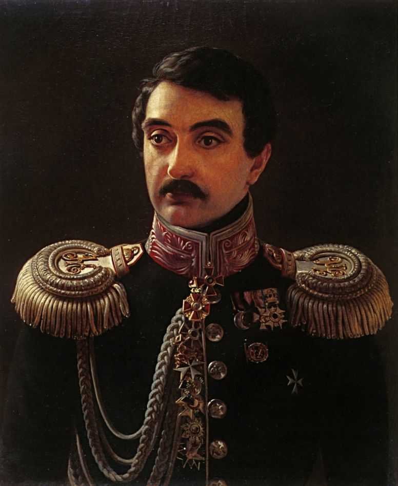 Portrét skladatele Alexise Lvova 1798-1870n od Alexei Vasilievich Tyranov