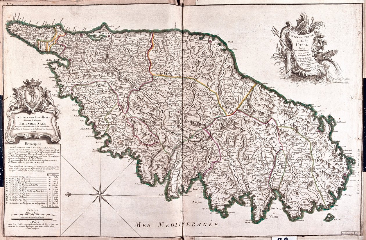 Ostrov Course, Francie - od A od Alexis Hubert Jaillot