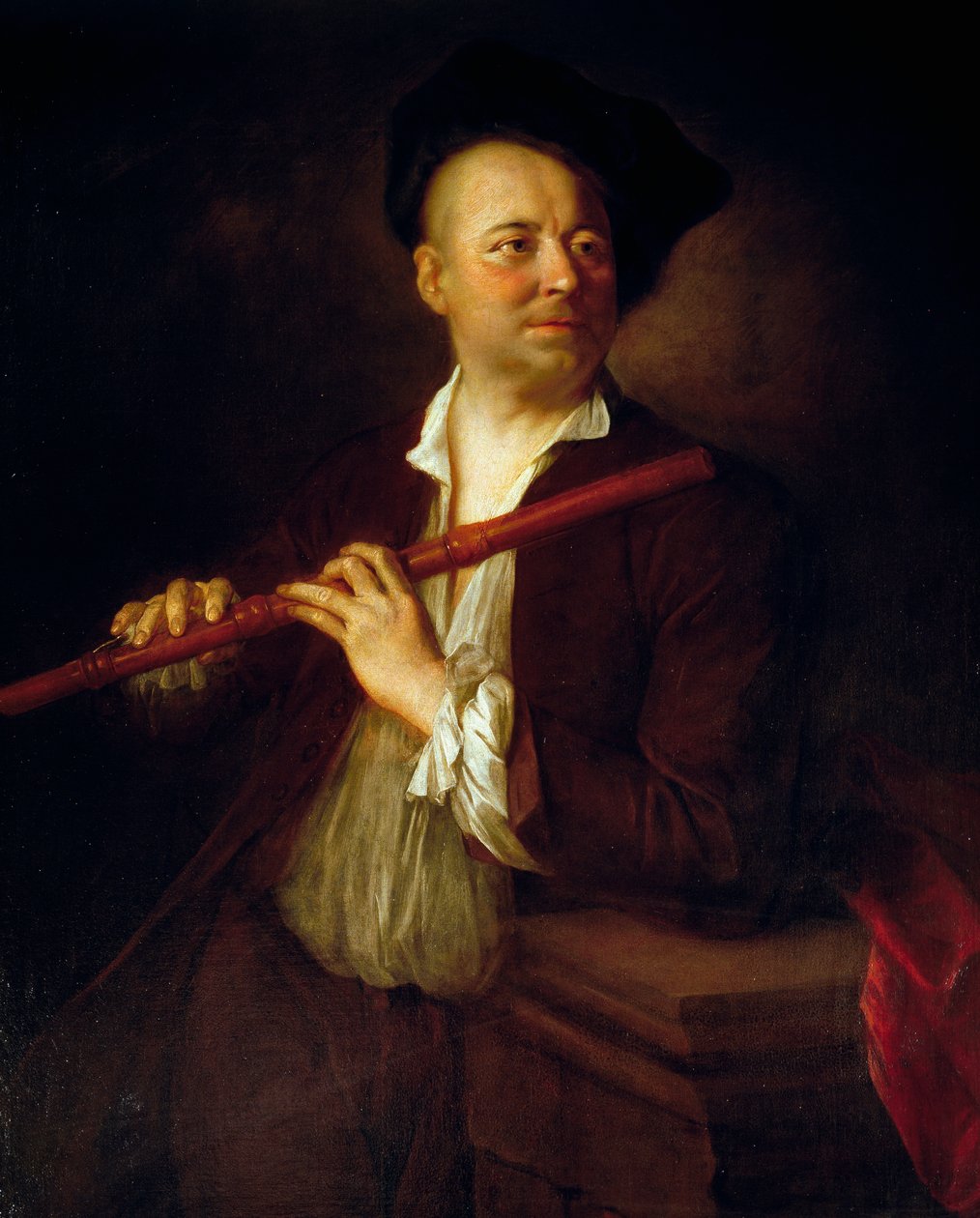 Portrét flétnisty od Alexis Grimoux