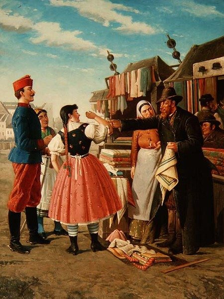 Obchodník s látkami od Alfons Giehsz