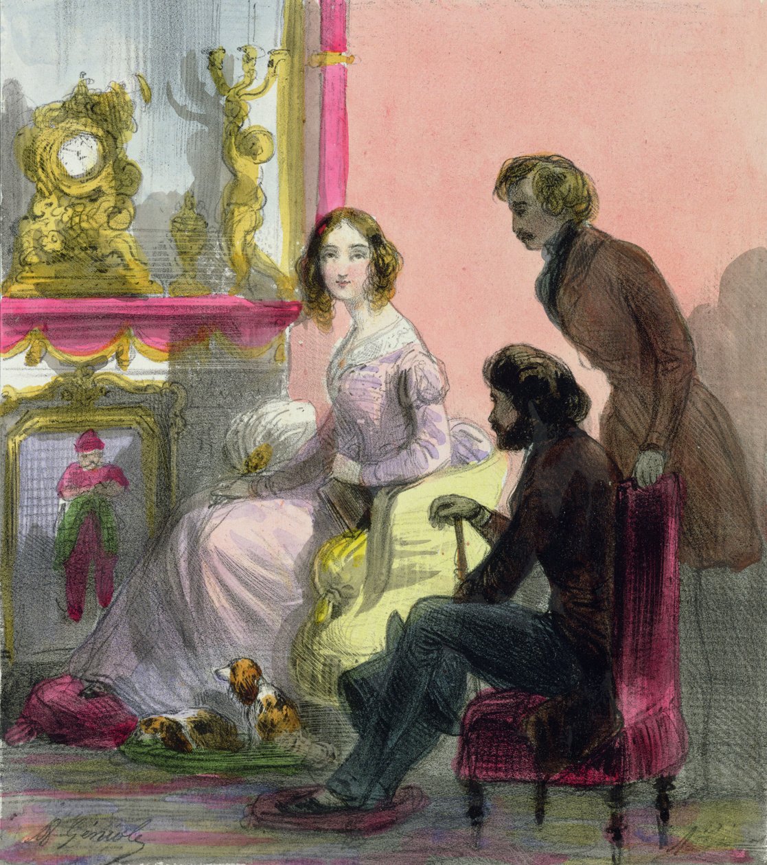 Vévodkyně, deska 13 z „Les Femmes de Paris“, 1841-42 od Alfred Andre Geniole
