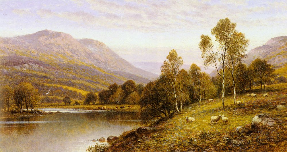 Podvečer, Cumbria od Alfred Augustus Glendening